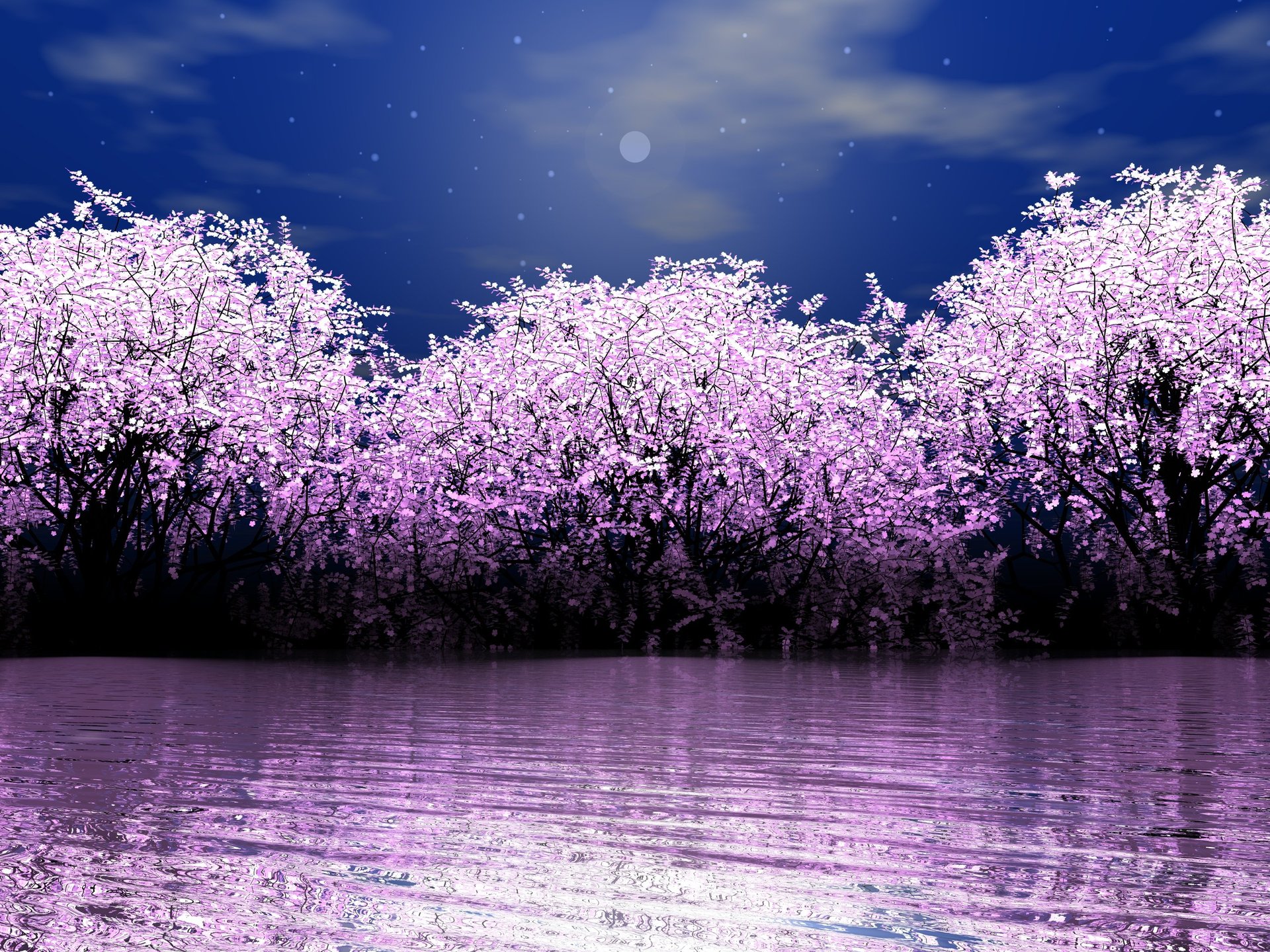 Cherry blossom moody dark aesthetic