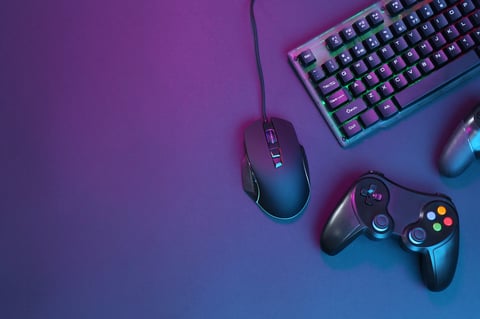 Shadowed World Gaming Desk Mat